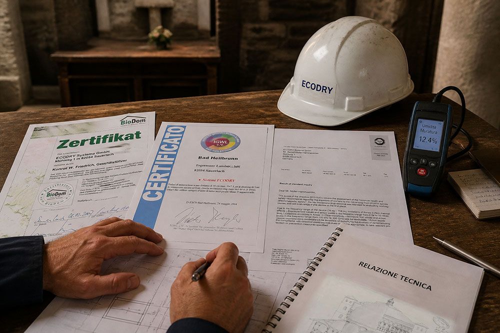 CERTIFICAZIONI ECODRY